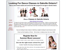 Tablet Screenshot of danceclassesoakville.com